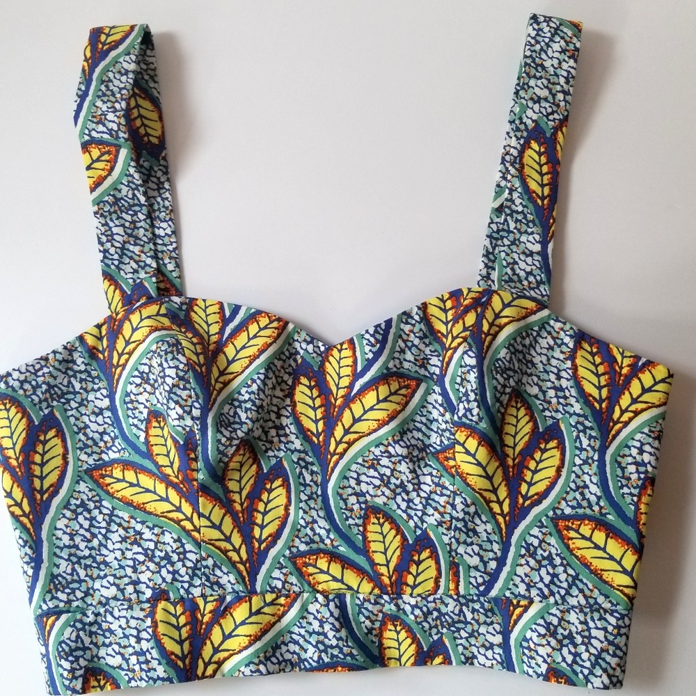 Royal Blue Crop Top by Zara Trafaluc